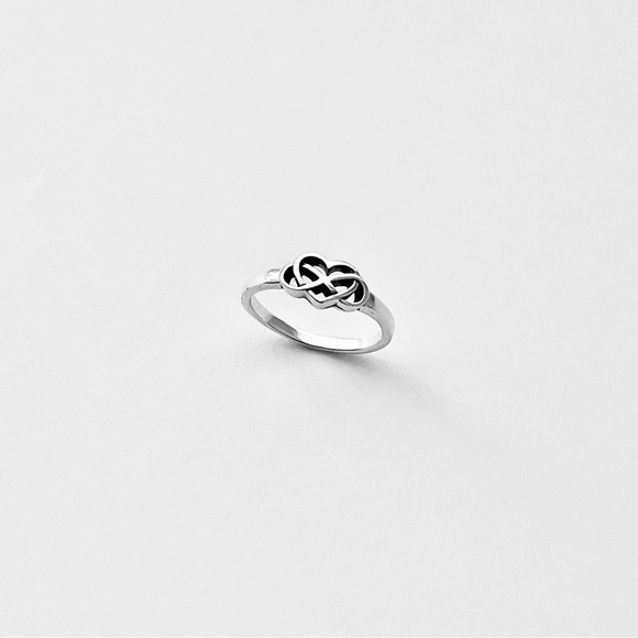 Sterling Silver Infinity Heart Ring, Eternity Love Rings, Celtic Knots Jewelry - Picture 5 of 13